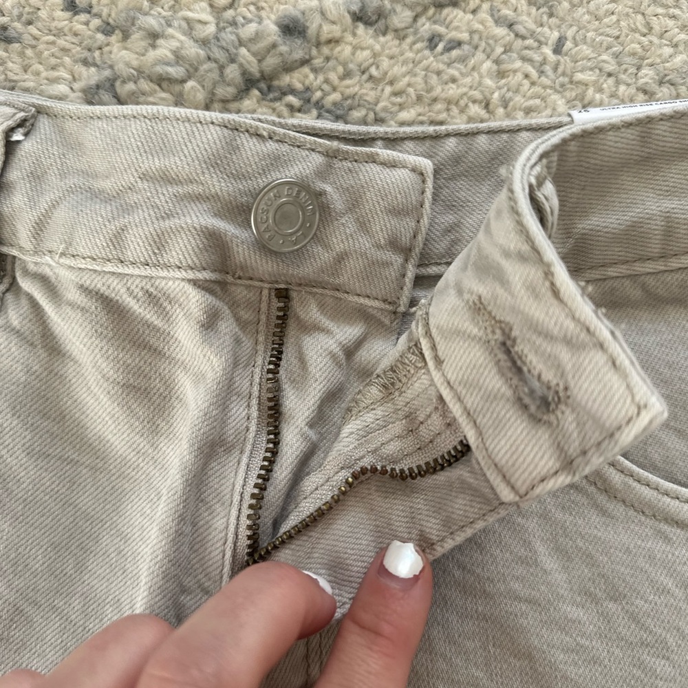 NWT gray pacsun ultra high rise cargo short - Picture 4 of 7